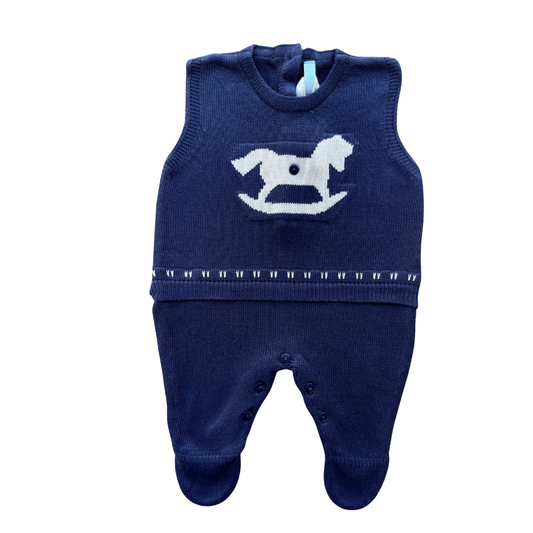 Baby Sleeveless Knit Romper Napoleon