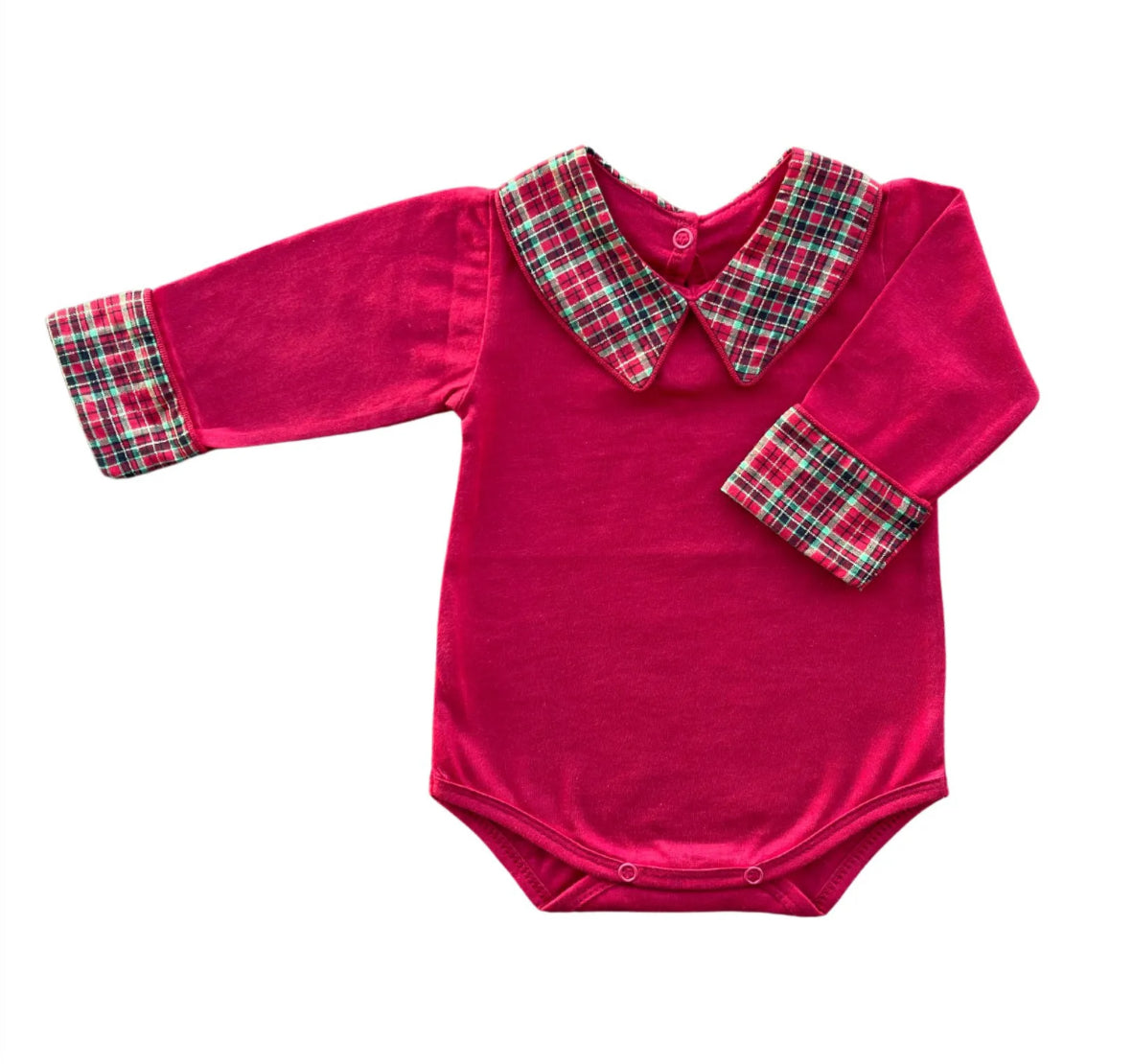 Baby Long-Sleeve Bodysuit Christmas V neck