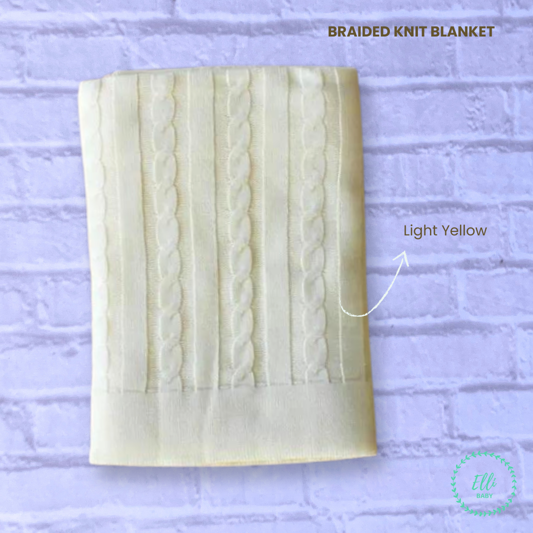 Baby Blanket Braided Knit